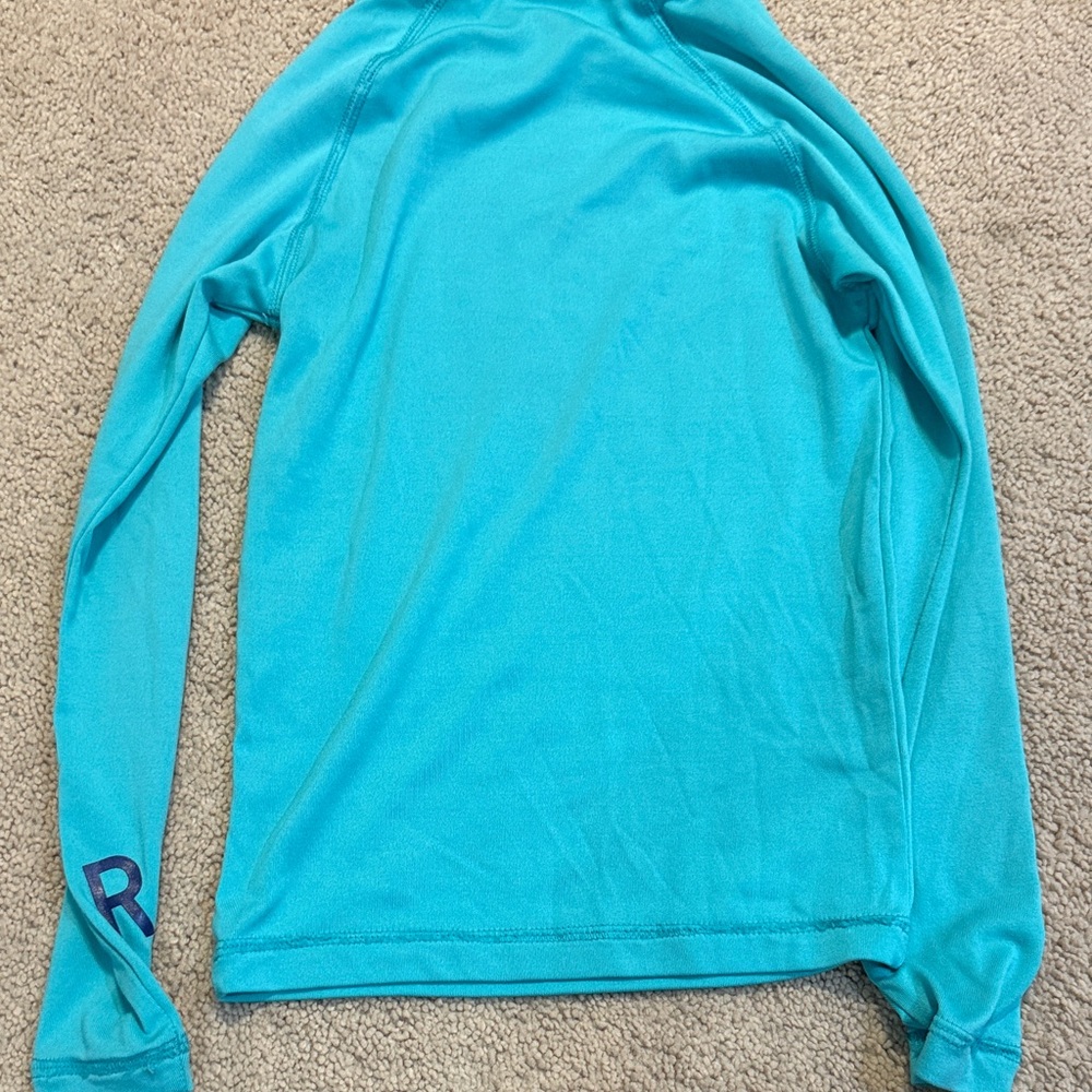 Roxy Turquoise Long Sleeve Rash Guard - Picture 3 of 3